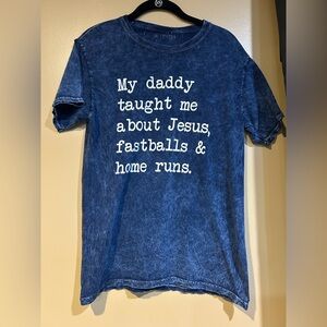 Blue Graphic Short Sleeve Tee